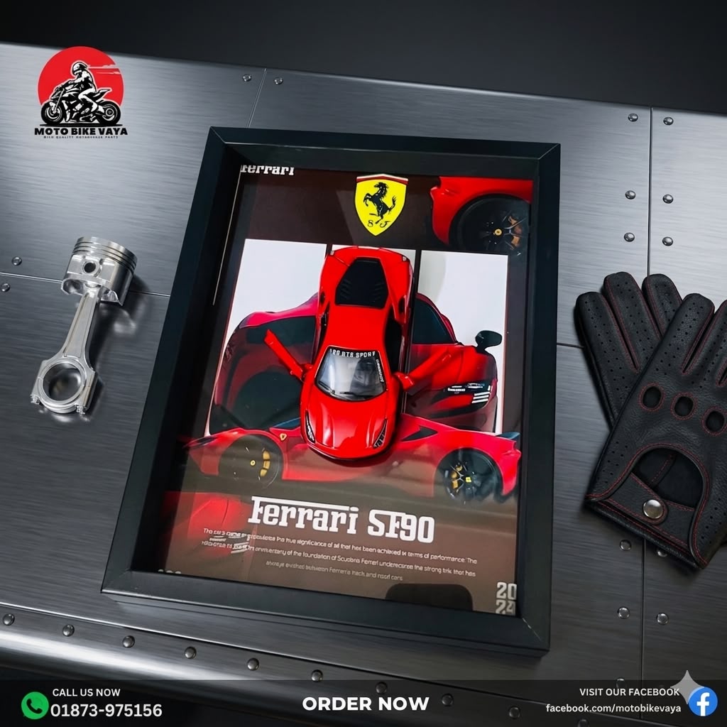 WhatsApp Image 2026-09-06 at 10.25.53 PM (1) Ferrari SF90 Die-Cast Car Frame✨ - Image 1