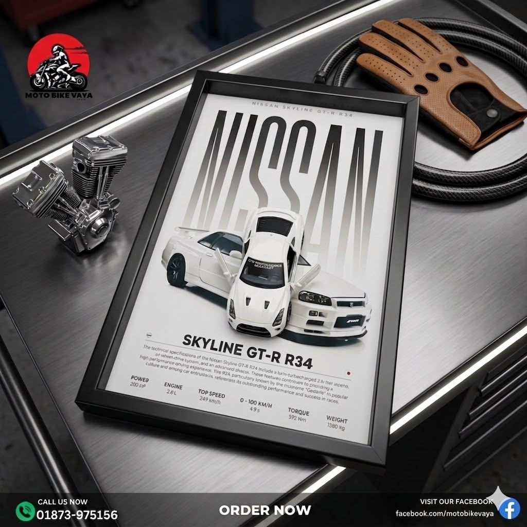 WhatsApp Image 2026-09-06 at 10.25.57 PM Nissan GTR Die-Cast Car Frame✨ - Image 1